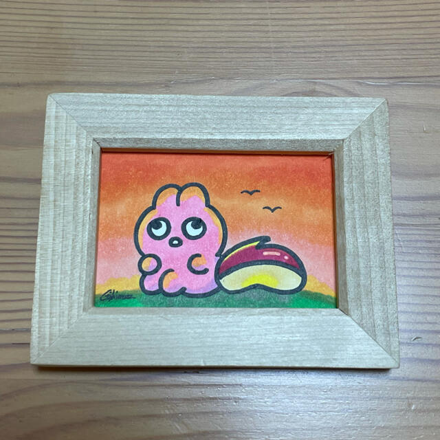 【ミニ原画】りんごと恋バナ匿名ちゃん