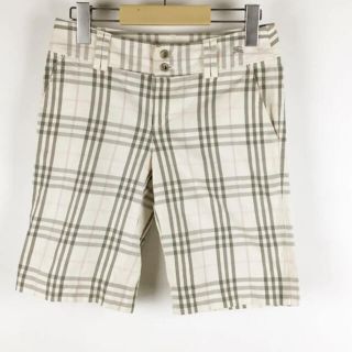 バーバリーブルーレーベル(BURBERRY BLUE LABEL)のBURBERRY バーバリーブルーレーベル チェック柄ハーフパンツ  サイズ36(ウエア)