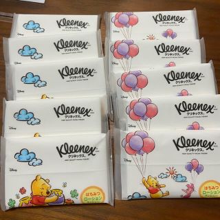 クマノプーサン(くまのプーさん)のポケットティッシュ　クリネックス　Kleenex  Disneyくまのプーさん(日用品/生活雑貨)