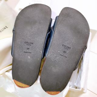 CEFINE - CELINE サンダル ボクシー ネイビー 38 フィービーの通販