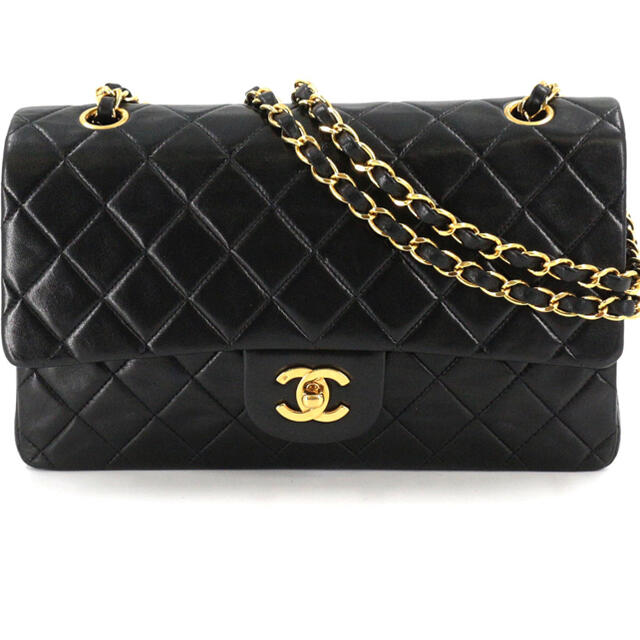 CHANEL シャネル マトラッセ 25 チェーンショルダーバッグ　ラムスキン