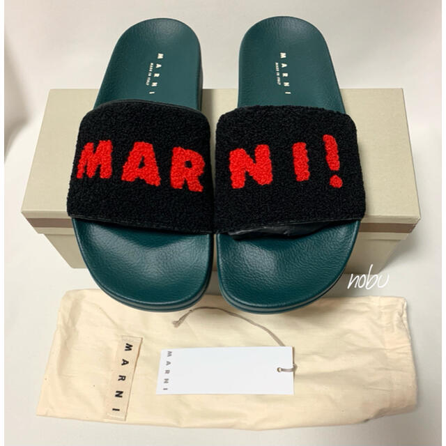 新品【 MARNI マルニ 】ラバー サンダル テリークロスアッパー 43 | フリマアプリ ラクマ