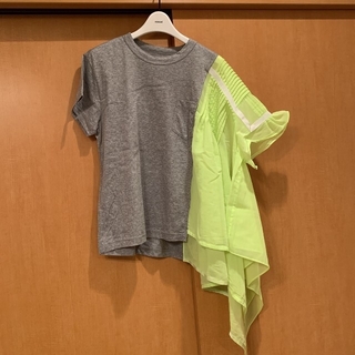 サカイ(sacai)のsacai 2019春夏 アシンメトリー Tシャツ(Tシャツ(半袖/袖なし))