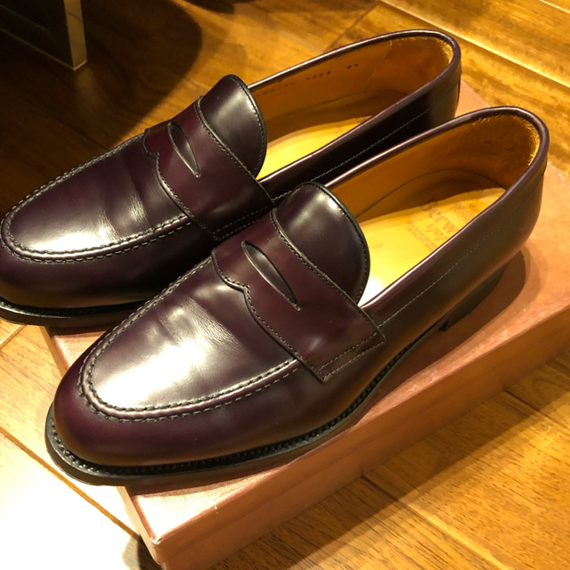 お値打)スペイン靴 Berwick UK8.5 一部裂けあり+Loakeブラウン ...