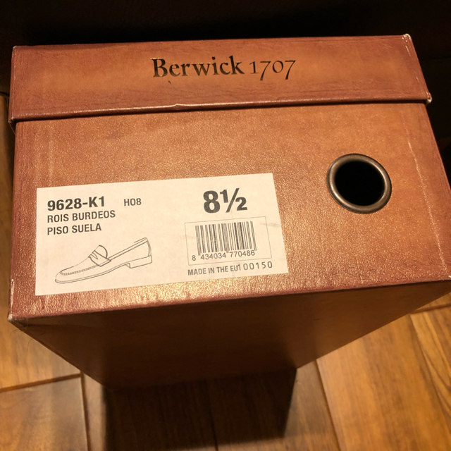 お値打)スペイン靴 Berwick UK8.5 一部裂けあり＋Loakeブラウン