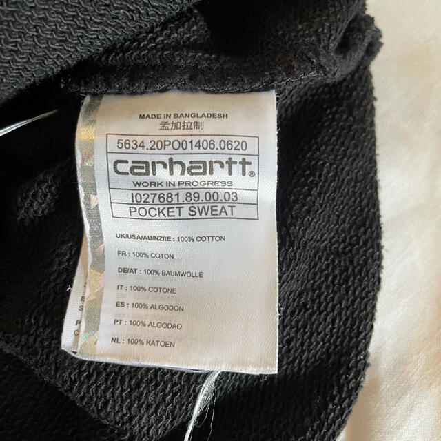 carhartt wip pocket crew sweat shirt 黒 3