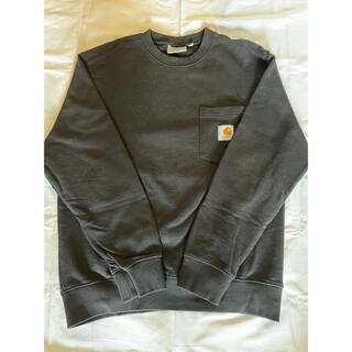 カーハート(carhartt)のcarhartt wip pocket crew sweat shirt 黒(スウェット)