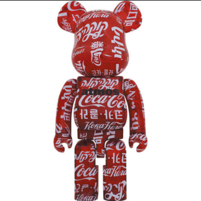 MEDICOM TOY(メディコムトイ)のBE@RBRICK atmos × Coca-Cola CLEAR RED10 エンタメ/ホビーのフィギュア(その他)の商品写真