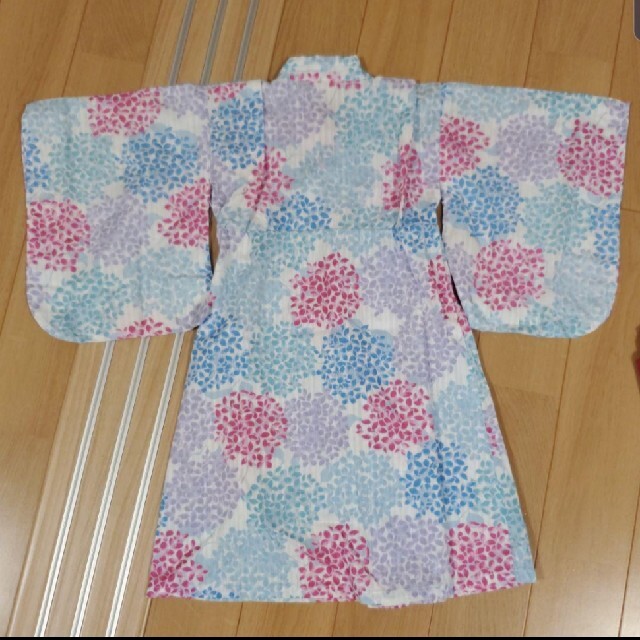 petit main(プティマイン)のpetit main 浴衣 × 帯び セット キッズ/ベビー/マタニティのキッズ服女の子用(90cm~)(甚平/浴衣)の商品写真