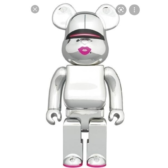 MEDICOM TOY(メディコムトイ)のBE@RBRICK SORAYAMA x 2G SILVER 1000% エンタメ/ホビーのおもちゃ/ぬいぐるみ(キャラクターグッズ)の商品写真