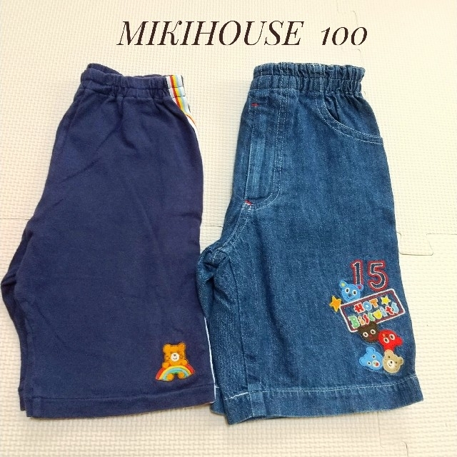 mikihouse(ミキハウス)のミキハウス  ハーフパンツ  レトロ  100 キッズ/ベビー/マタニティのキッズ服男の子用(90cm~)(パンツ/スパッツ)の商品写真