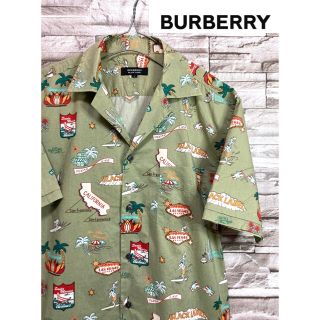 バーバリー(BURBERRY)の【希少品】 バーバリー Burberry シャツ アロハ ブラックレーベル (シャツ)