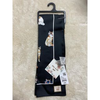 ユニクロ(UNIQLO)の新品　ユニクロ　ポール&ジョー　スカーフ　ネコ　70×70cm   ブラック(バンダナ/スカーフ)