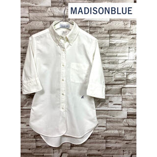 マディソンブルー(MADISONBLUE)のMADISON BLUE マディソンブルー 七分袖シャツ 美品 ホワイト (シャツ/ブラウス(長袖/七分))