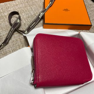 エルメス(Hermes)の【とまと様専用⠀】シルクインコンパクト フランボワーズ×ナタ(財布)