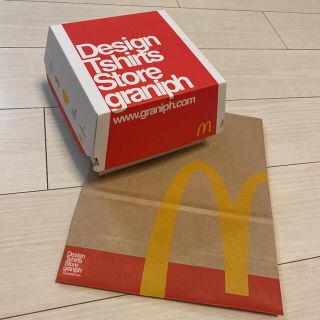 グラニフ(Design Tshirts Store graniph)のグラニフとマクドナルドのコラボ商品購入特典のショップバッグとボックス(ショップ袋)