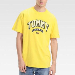 トミーヒルフィガー Tシャツ・カットソー(メンズ)(イエロー/黄色系