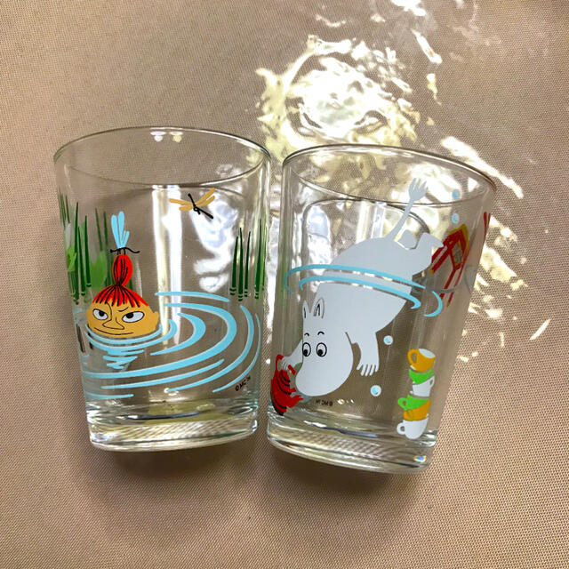 iittala(イッタラ)のイッタラ　アラビア　ムーミン　グラス　タンブラー2個セット エンタメ/ホビーのおもちゃ/ぬいぐるみ(キャラクターグッズ)の商品写真