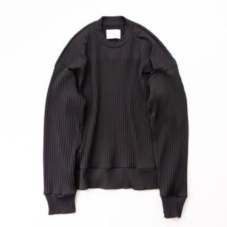 コモリ(COMOLI)のstein】PLEATED KNIT CREW NECK LS シュタイン(ニット/セーター)