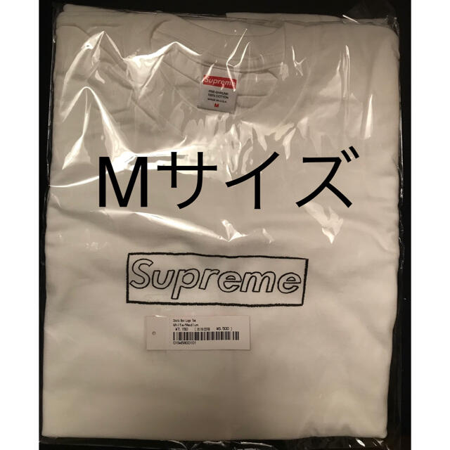 Supreme(シュプリーム)のSupreme KAWS Chalk Logo Tee Mサイズ 白 メンズのトップス(Tシャツ/カットソー(半袖/袖なし))の商品写真