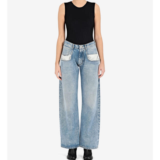 定番 Martin Maison Margiela コントラストポケット ストレートデニム