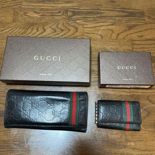 グッチ(Gucci)の【ねずねす様専用ページ】GUCCI 財布　キーケース　セット販売　箱紙袋あり(長財布)