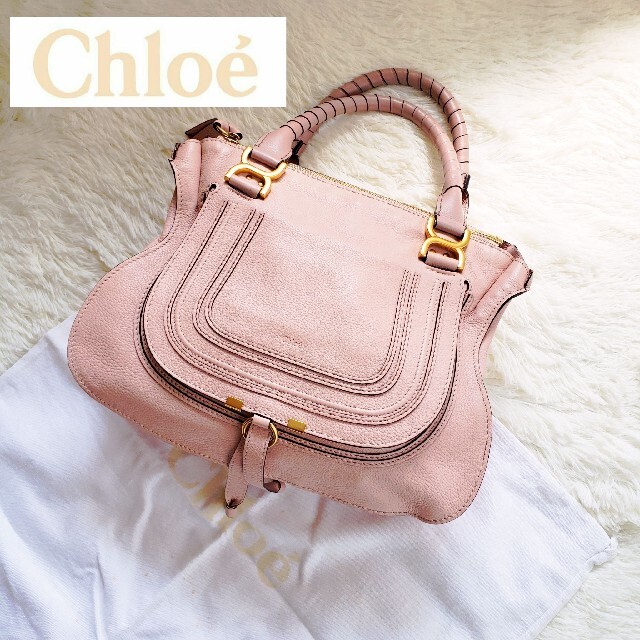 【Chloe】クロエ ハンドバッグ トートバッグ コーラルピンクバッグ