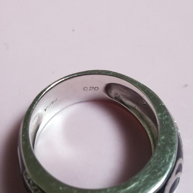 ★K18wg　ナンバーリング14～15号 レディースのアクセサリー(リング(指輪))の商品写真