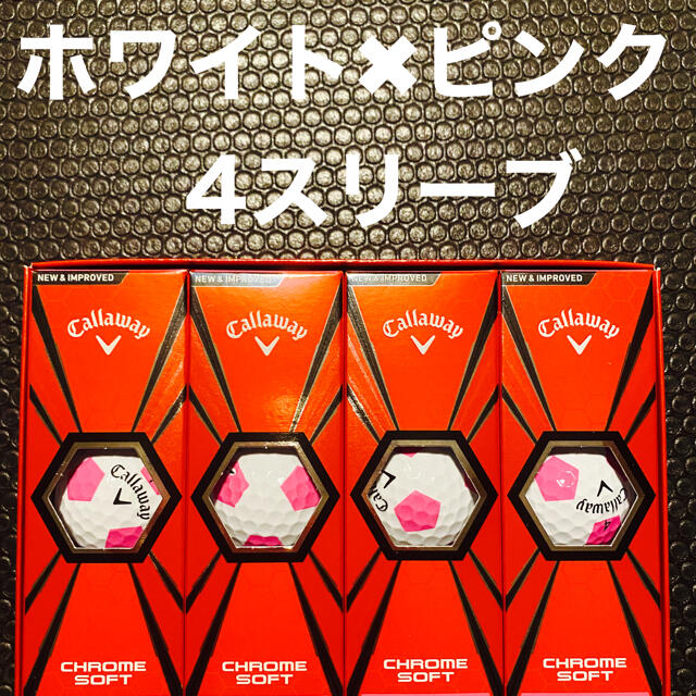 Callaway　クロムソフト　TRUVIS  ホワイトピンク　1ダース 1