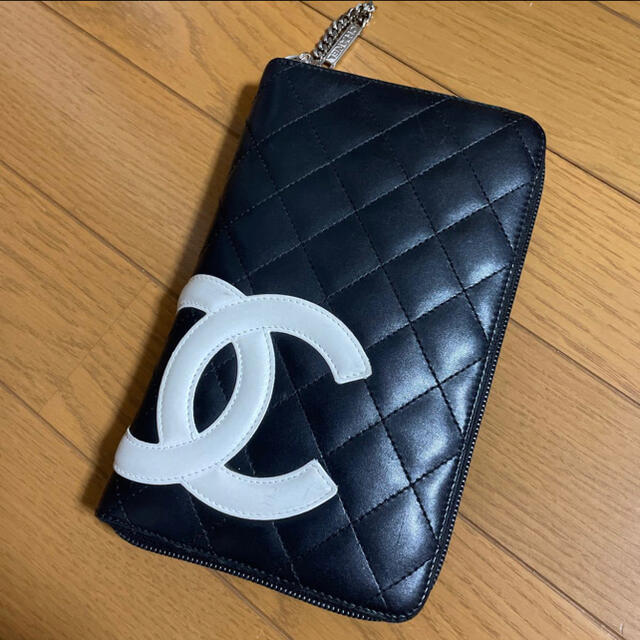 CHANEL シャネル  カンボンライン オーガナイザー ブラック長財布