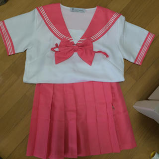 コスプレ セーラー服 ピンク セーラー カラー(衣装一式)