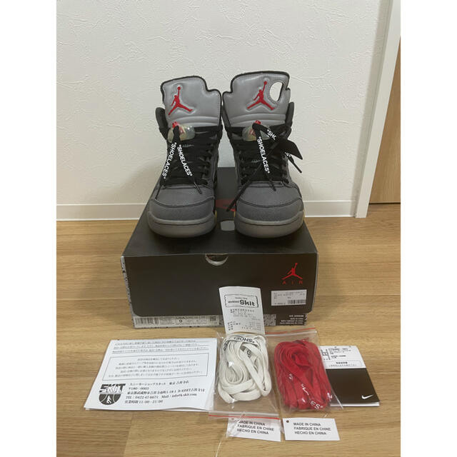【新作からSALEアイテム等お得な商品満載】 NIKE 27㎝ off-white 5 jordan air nike - スニーカー