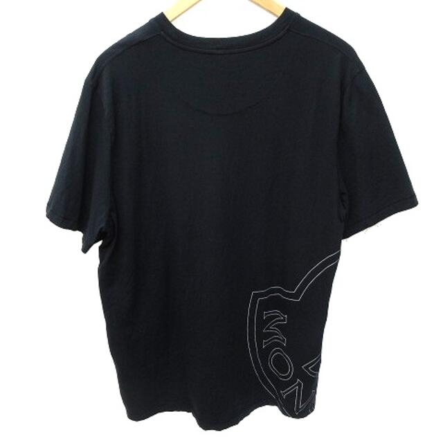 モンクレール 21SS MAGLIA Tシャツ 半袖 ロゴプリント L 黒