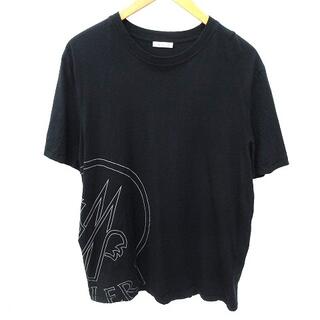 モンクレール(MONCLER)のモンクレール 21SS MAGLIA Tシャツ 半袖 ロゴプリント L 黒 (Tシャツ/カットソー(半袖/袖なし))