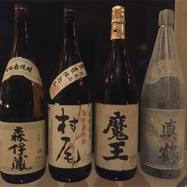 古酒】 森伊蔵 村尾 魔王 真鶴 4本セット食品/飲料/酒 - 焼酎