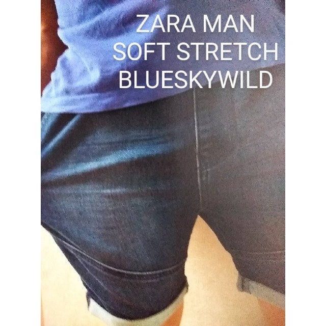 ZARA(ザラ)のZARA MAN SOFT STRETCH Denim jeansショートパンツ メンズのパンツ(ショートパンツ)の商品写真