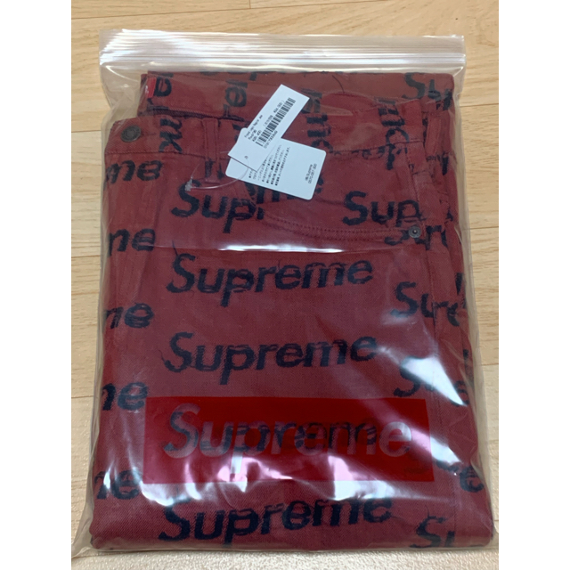 Supreme - Supreme Frayed Logos Regular Jean red 36の通販 by ふう's 