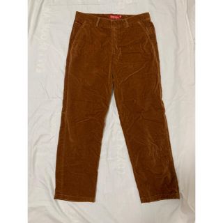 シュプリーム(Supreme)のsupreme 20aw velvet trouser brown 32(スラックス)