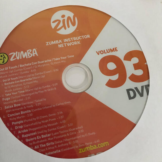 Zumba(ズンバ)のズンバDVD zin93 ウォーミングアップ付 エンタメ/ホビーのDVD/ブルーレイ(ミュージック)の商品写真