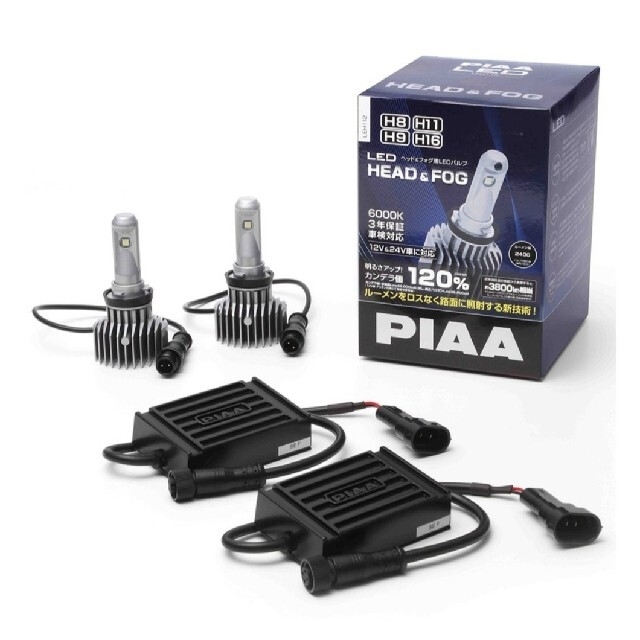 PIAAピア LEDヘッド&フォグバルブ H8.H9.H11.H16 6000K