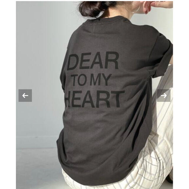 Spick & Span(スピックアンドスパン)のDEAR HEARTバックロゴT2 レディースのトップス(Tシャツ(半袖/袖なし))の商品写真
