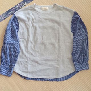 ダブルクローゼット(w closet)の異素材スウェット(カットソー(長袖/七分))