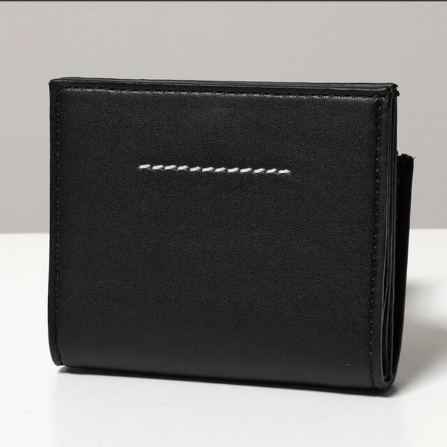 MM6(エムエムシックス)のMM6 エムエム6  メゾンマルジェラ  ナンバーロゴジップウォレット　ブラック レディースのファッション小物(財布)の商品写真