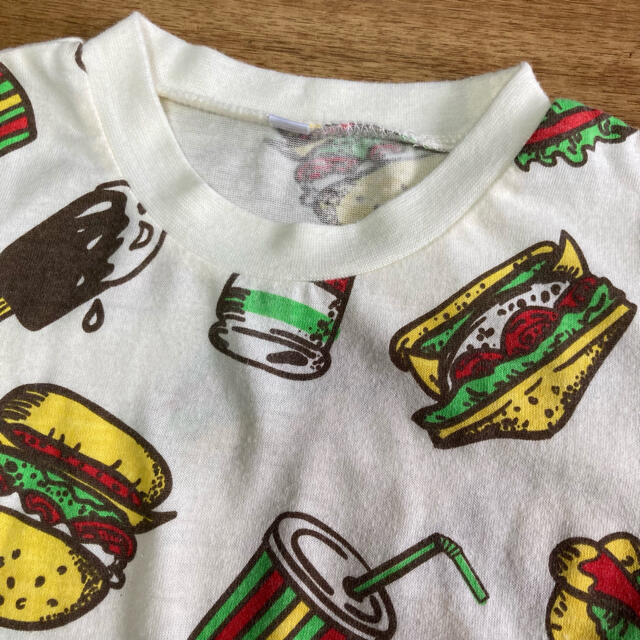 ハンバーガー　Tシャツ110 キッズ/ベビー/マタニティのキッズ服男の子用(90cm~)(Tシャツ/カットソー)の商品写真