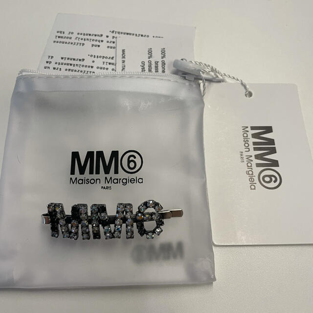 新品 メゾンマルジェラ MM6 ヘアピン ヘアクリップ MM6ロゴデザイン