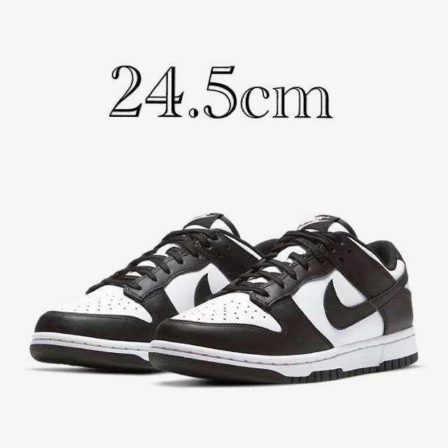 NIKE WMNS DUNK LOW "WHITE/BLACK" 24.5cm