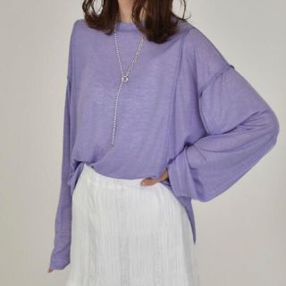 ダブルクローゼット(w closet)のシアースラブ天竺アウトロック　w closet(Tシャツ(長袖/七分))