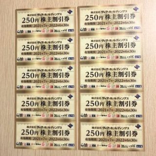 ヴィアホールディングス_株主優待_2500円_2022/6/30迄(レストラン/食事券)