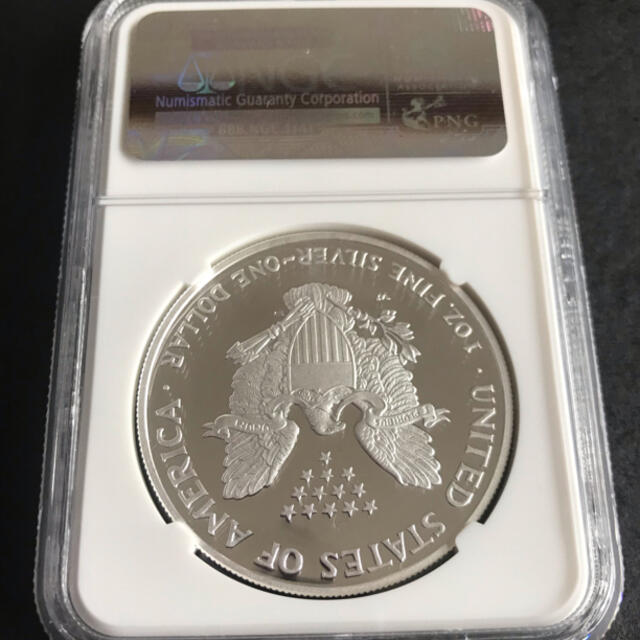 アメリカイーグル銀貨 NGC鑑定 - 貨幣