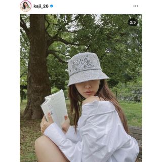 カシラ(CA4LA)のCA4LA  LACE HAT 新品　加治ひとみ着用(ハット)